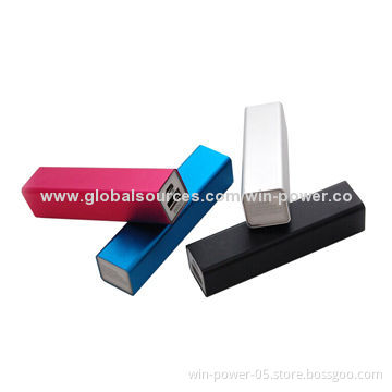 Power Banks, Charge for iPod, 2,200mAh Capacity with 5V DC, 800mA Input, OEM Colors Welcomed